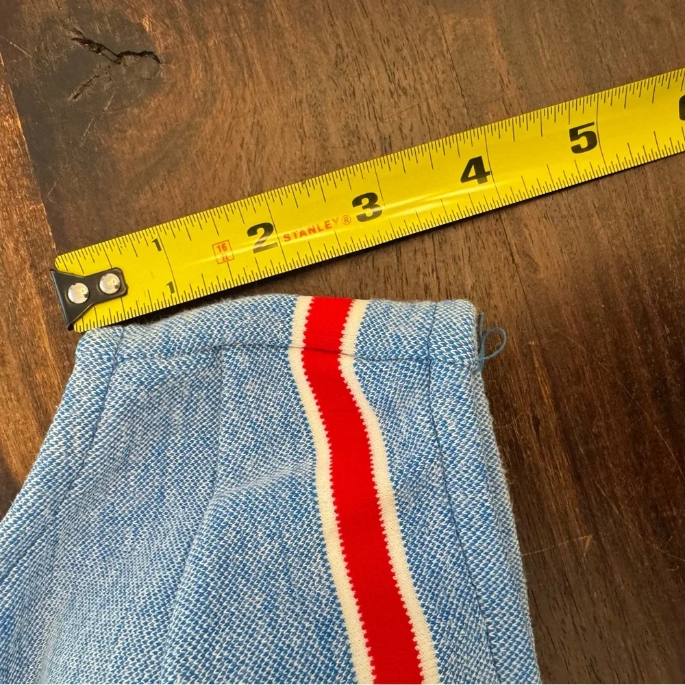 Vintage Jantzen Blue and White Knit Two Piece Swim Suit - Picture 5 of 12